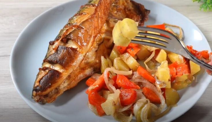 Фаршированная скумбрия в духовке