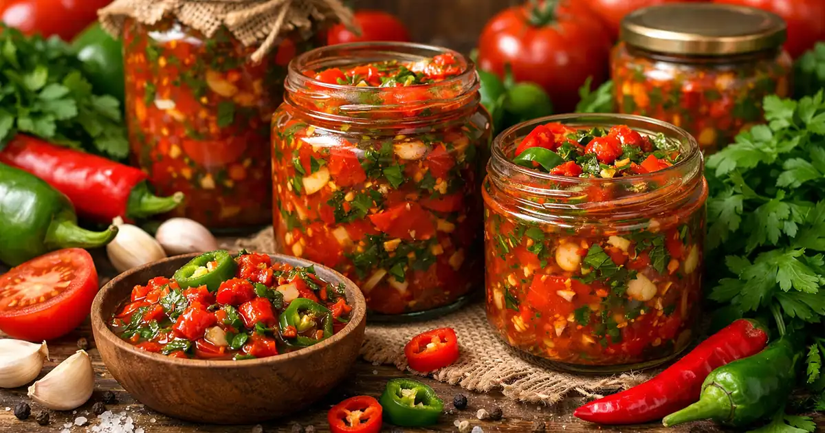 Ахоржак — острая армянская закуска (соус) с ярким, жгучим вкусом