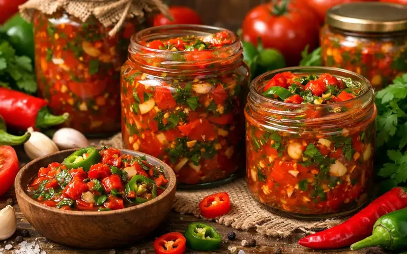 Ахоржак — острая армянская закуска (соус) с ярким, жгучим вкусом